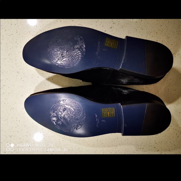 NEW Men’s black fur loafer - Picture 5 of 5